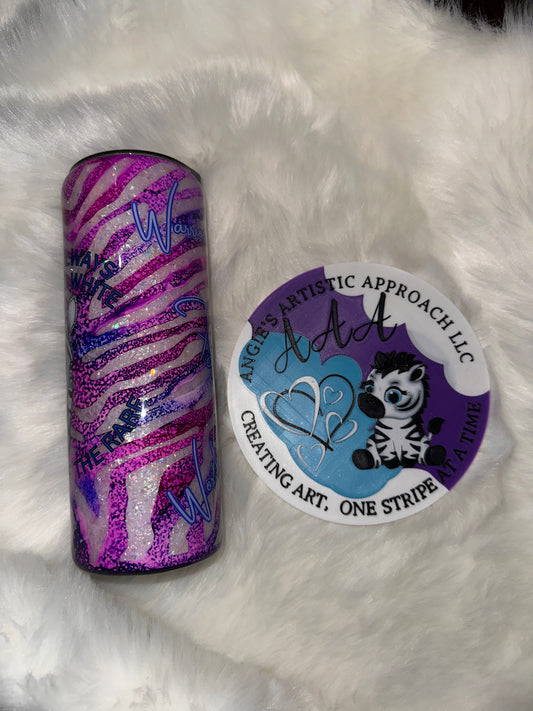 ZEBRA-NOT ALWAYS BLACK SND WHITE- 20 0Z