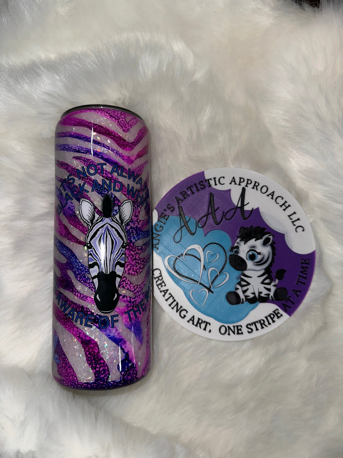 ZEBRA-NOT ALWAYS BLACK SND WHITE- 20 0Z