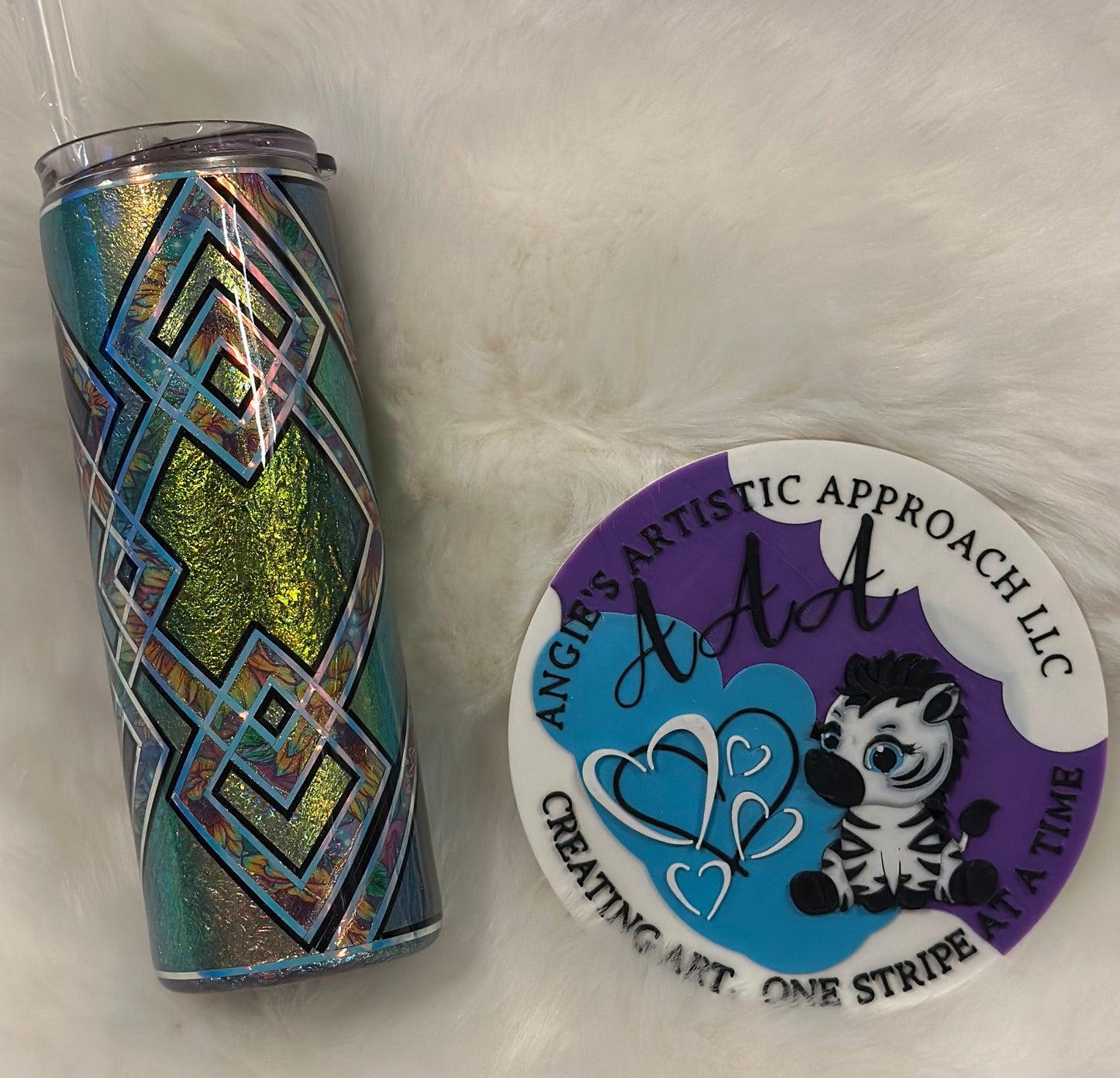 Sunflower Foil Flakes Template-20 oz (Sister Cup)