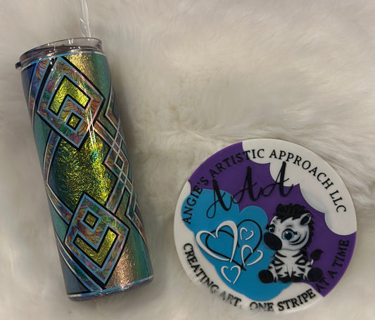 Sunflower Foil Flakes Template-20 oz (Sister Cup)