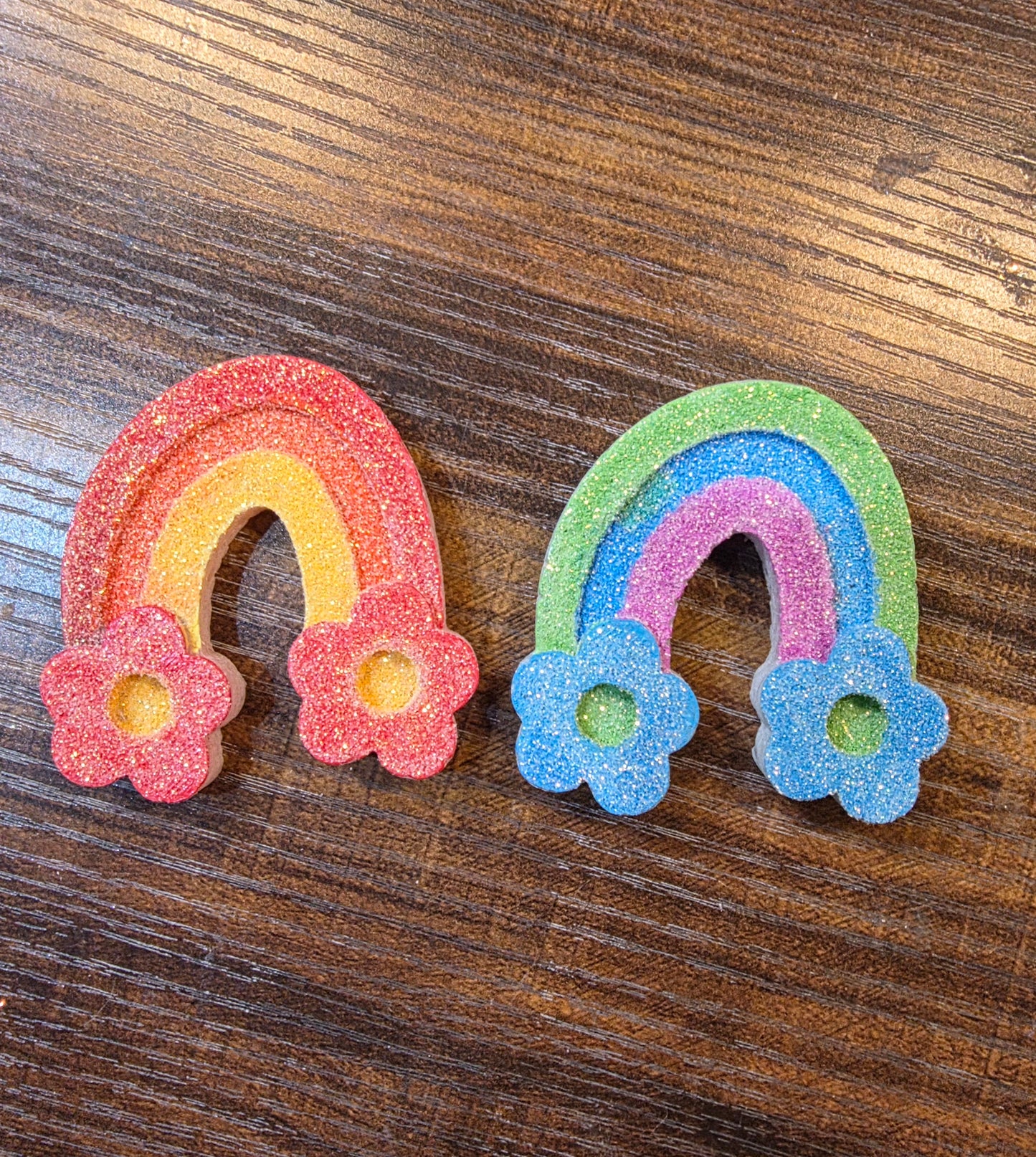 Rainbow flower vent clips