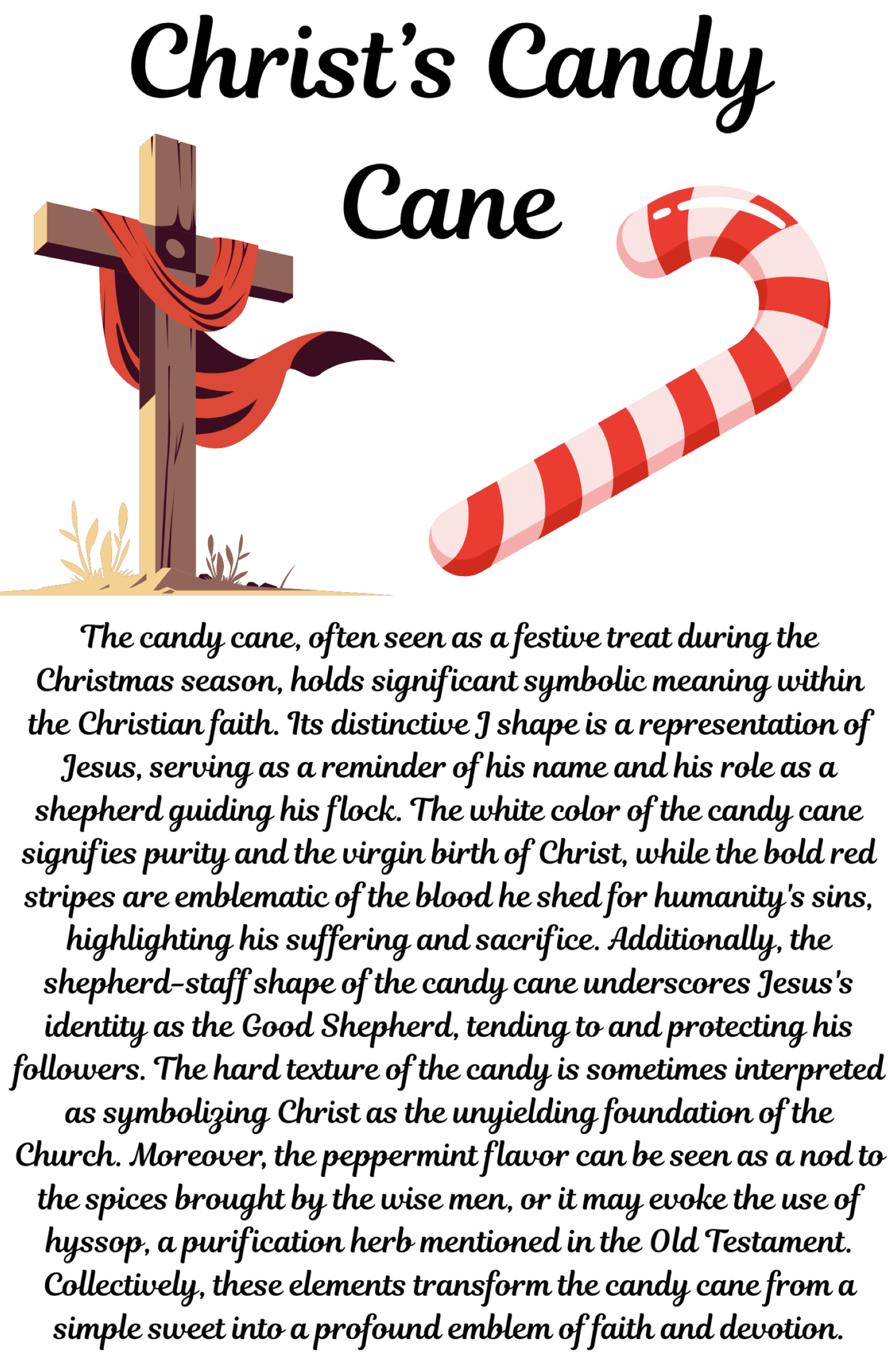 CHRISTS CANDY CANE-#2 Jesus best gift ever! Terry