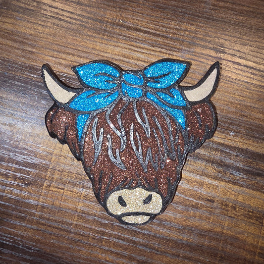 Highland Cow with Bow