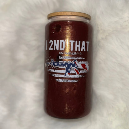 Custom 16 oz Suspended Snow Globe Acrylic Tumbler