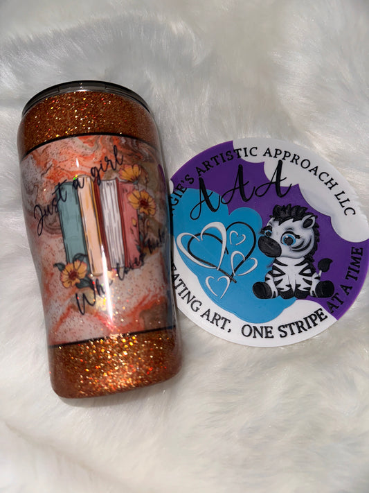 20 OZ MODERN CURVE-JUST A GIRL WHO LOVES BOOKS
