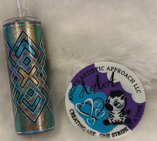 Sunflower Foil Flakes Template-20 oz (Sister Cup)