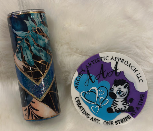 Floral V Split-20 oz