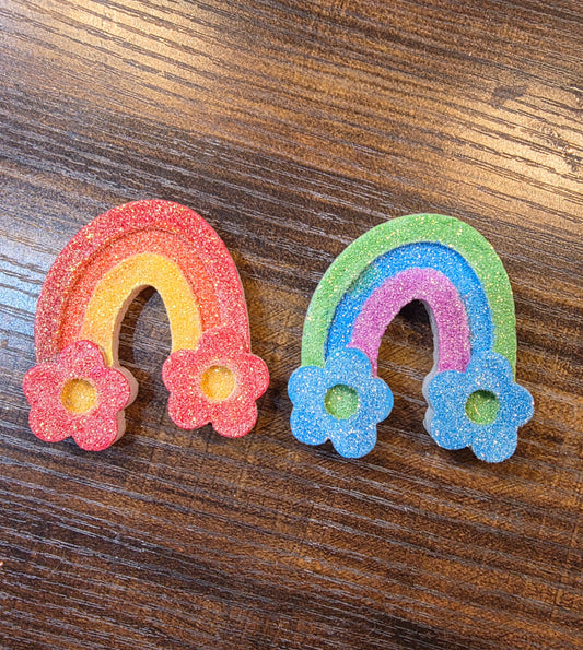 Rainbow flower vent clips