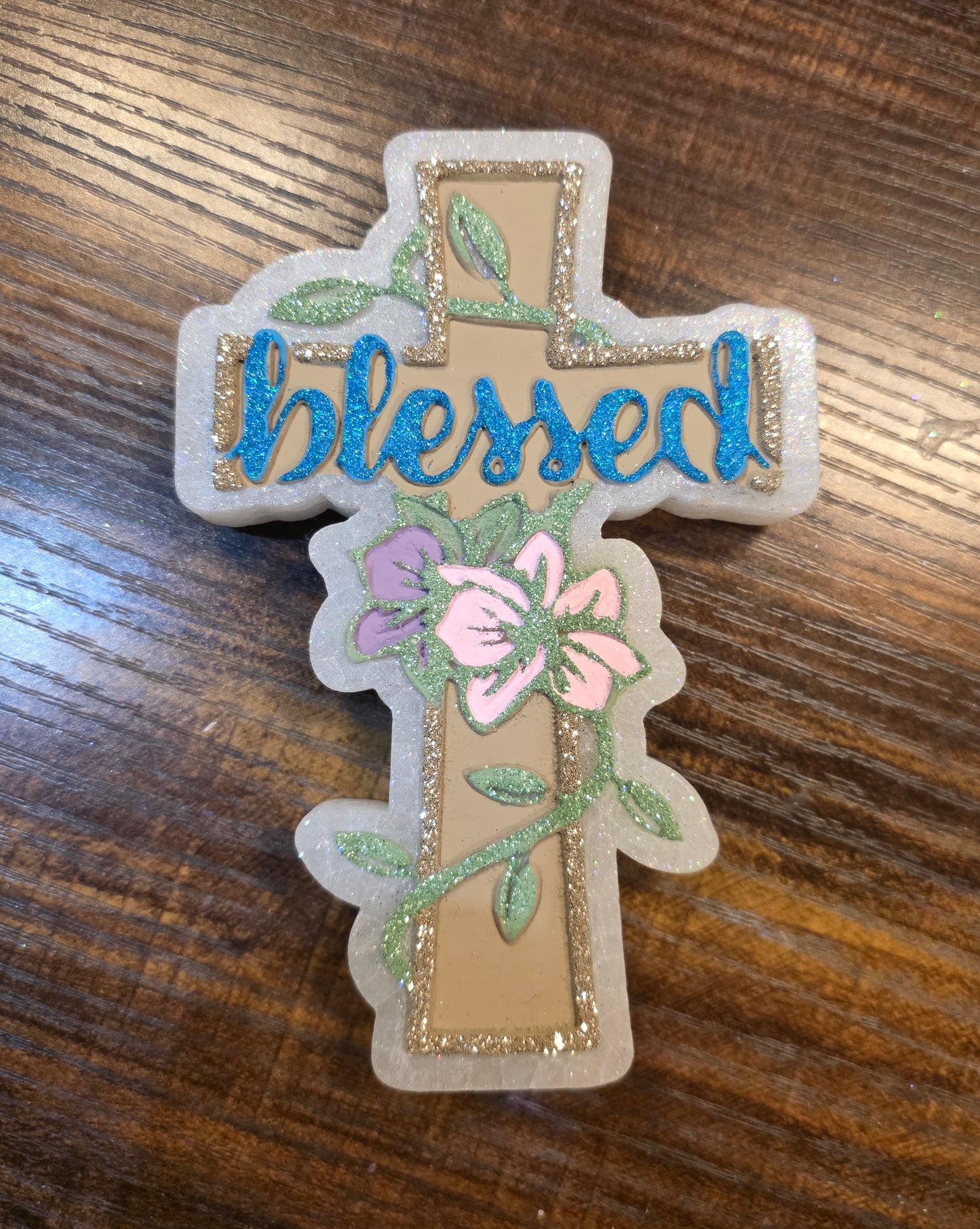 Blessed Cross with flowers
