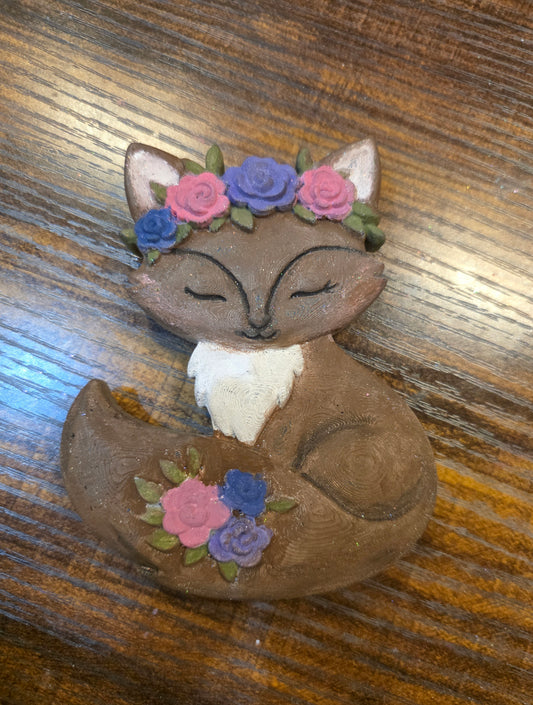 3D Floral Fox